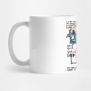 Good vs Evil Doodle Black Mug